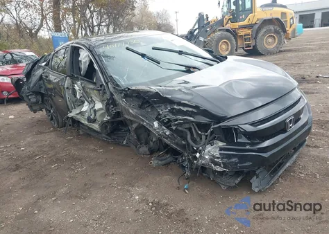 2020 Honda Civic Sport из США, поврежденный, VIN 2HGFC2F87LH557015